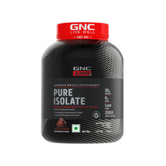 GNC AMP Pure Isolate 4 lbs whey protein container