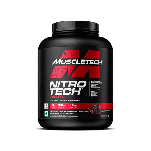 MuscleTech NitroTech Ripped whey protein 1.81 kg container