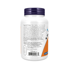 NOW Foods L-Carnitine 1000 mg tablets bottle