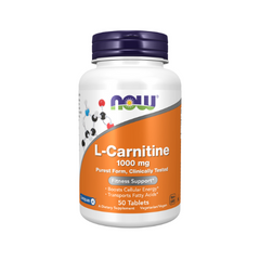 NOW Foods L-Carnitine 1000 mg tablets bottle
