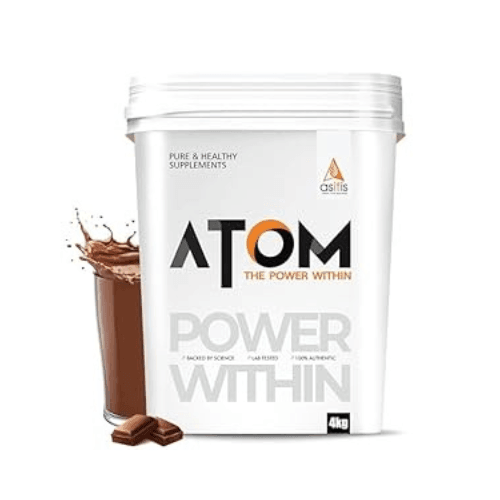 AS-IT-IS ATOM Whey Protein 4kg | 27g protein | Digestive Enzymes ASITIS