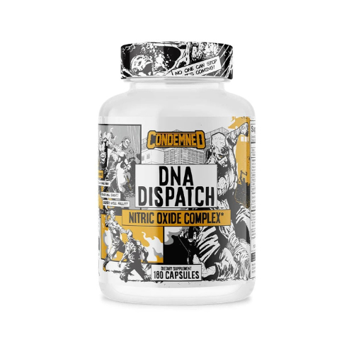 Condemned DNA Dispatch Nitric Oxide Complex 180 capsules bottle