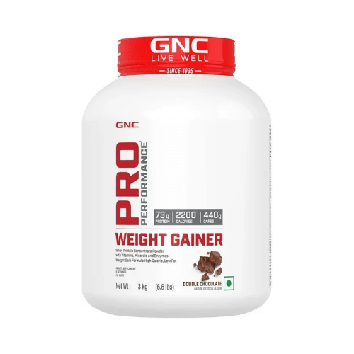 GNC Weight Gainer Double Chocolate 3 kg container