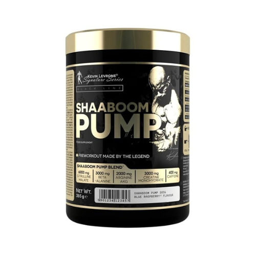 Kevin Levrone Shaaboom Pump Pre Workout Blue Raspberry container