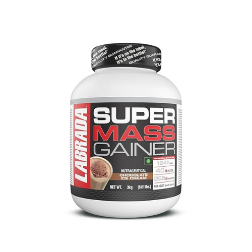 Labrada Super Mass Gainer 3 kg Chocolate Ice Cream pack