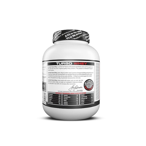 Labrada Turbo Whey Protein Creamy Strawberry 4 lbs container