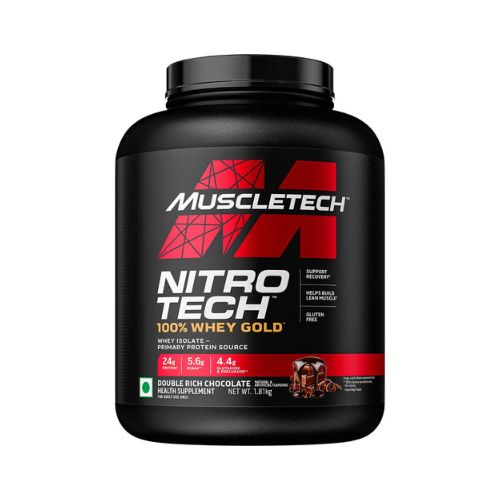 MuscleTech NitroTech 100% Whey Gold 1.81 kg container