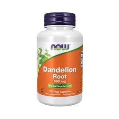 NOW Foods Dandelion Root 500 mg veg capsules bottle