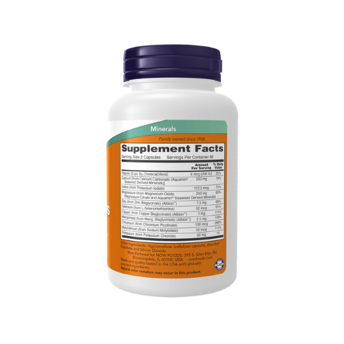 NOW Foods Full Spectrum Mineral Caps 120 capsules bottle