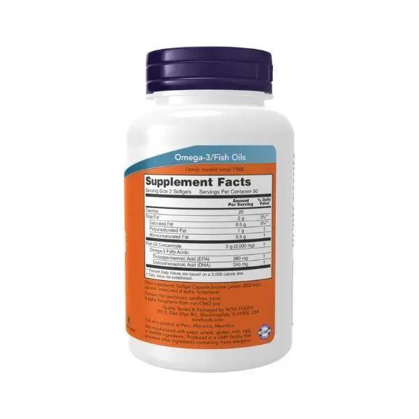 NOW Omega 3 Fish Oil Supplement