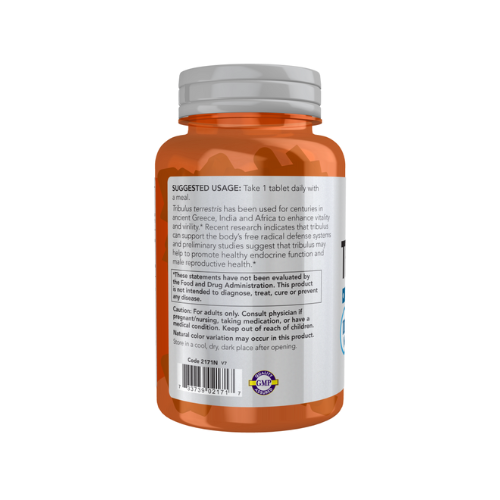NOW Sports Tribulus fitness supplement container