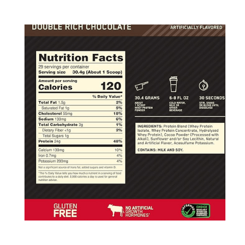 Optimum Nutrition Gold Standard 100% Whey 1000 g container