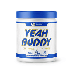 Ronnie Coleman Yeah Buddy pre workout supplement powder container