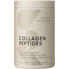 Sports Research Collagen Peptides Powder 16oz container
