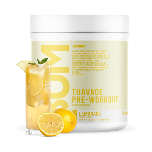 RAW Preworkout Powder, Thavage  Cbum Pre 40 Serving CBUM
